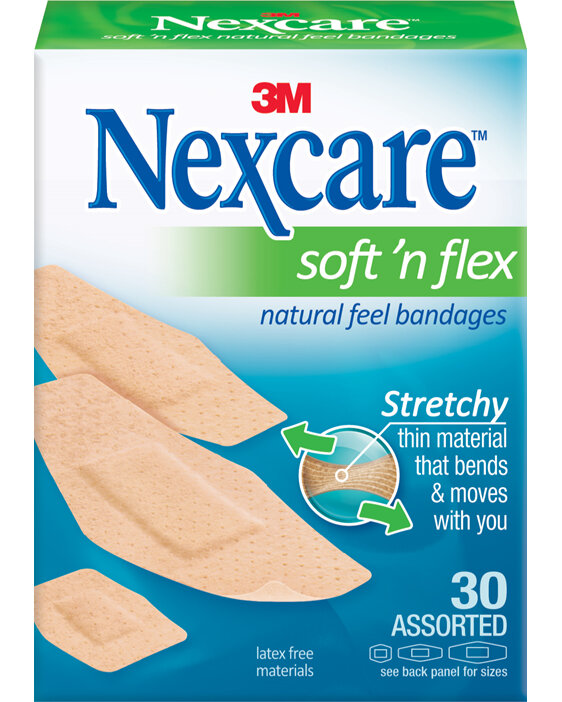 Nexcare Soft N Flex 30 Asstd
