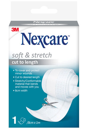 NEXCARE SOFT & STRETCH Cut to Length 8cmx1m