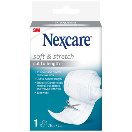 NEXCARE SOFT & STRETCH Cut to Length 8cmx1m