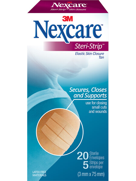 Nexcare Steri-Strip Tan Elas (3X75Mm) 20/Box