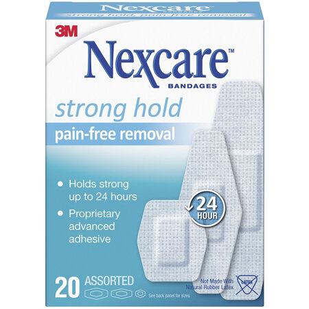 Nexcare Strong Hold Bandages Assorted 20pk