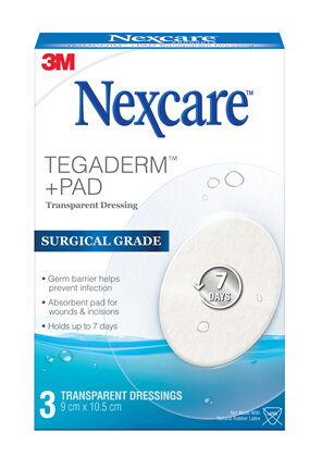 NEXCARE TEGADERM+ PAD OVAL 3s