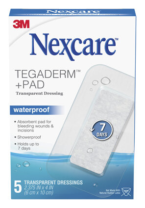 Nexcare Tegaderm+ Pad W/P Trans Dres 5/Box