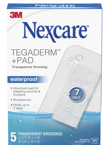 Nexcare Tegaderm+ Pad W/P Trans Dres 5/Box