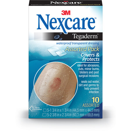 NEXCARE Tegaderm Waterproof Dressing Asstorted 10