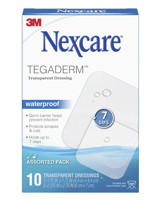 Nexcare Tegaderm W/Roof Dress Asstd 10/Box
