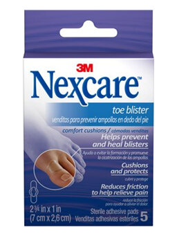 Nexcare Toe Blister Cushions and Protects - 5 pads