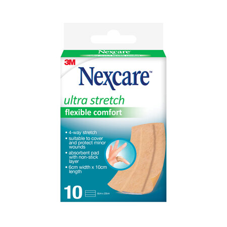 NEXCARE ULTRA STRETCH FLEX COMFORT 6cmx10cm 10s