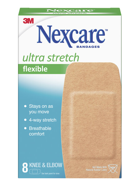 Nexcare Ultra Stretch Flex Knee & Elbow 8