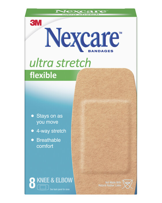 Nexcare™ Ultra-Stretch Knee and Elbow 8 Strips