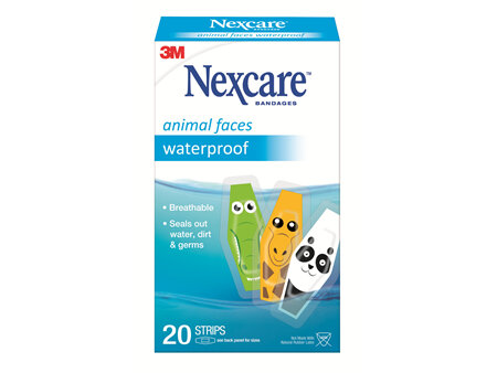 Nexcare Waterproof Animal Prints Strips 20