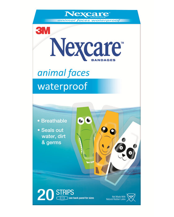 Nexcare Waterproof Animal Prints Strips 20