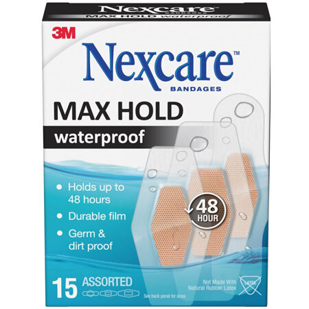 NEXCARE Waterproof Bandage Max Hold Assorted 15
