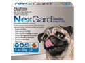 NexGard Chewables for Small Dogs (4.1-10 kg) 3 pack