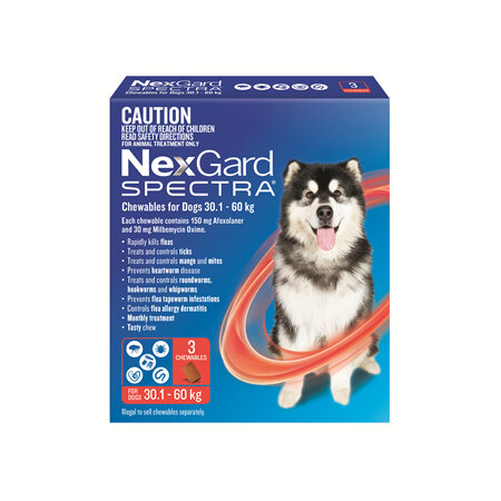 NexGard Spectra Chewables For Extra Large Dogs (30.1-60 kg) 3 pack