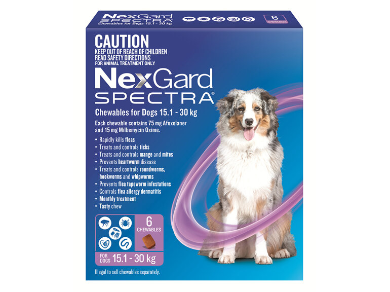 NexGard Spectra Chewables for Large Dogs (15.1-30 kg) 6 pack