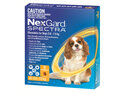 NexGard Spectra Chewables For Small Dogs (3.6-7.5 kg) 6 pack