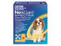 NexGard Spectra Chewables For Small Dogs (3.6-7.5 kg) 3 pack