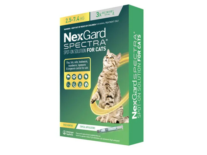 NEXGARD SPECTRA Spot-on Solution for Cats 2.5 - 7.4 kg