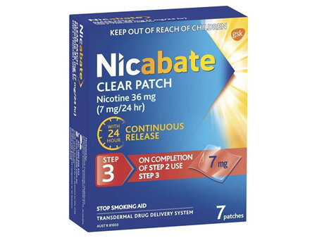 NICABATE PATCH CLEAR 7