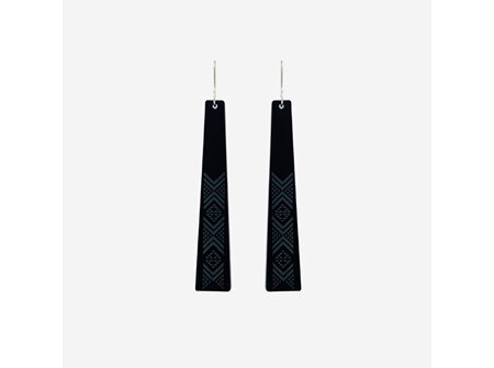 Nichola - Taniko Black Earrings