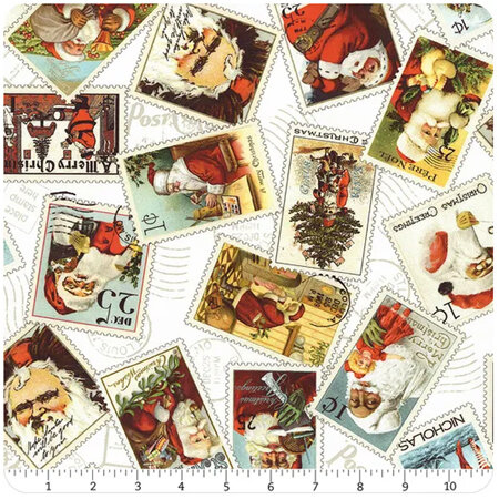 Nicholas White Santa Stamps CD12335-White