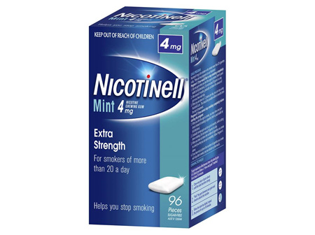 NICOTINELL CHEW GUM MINT 4MG96