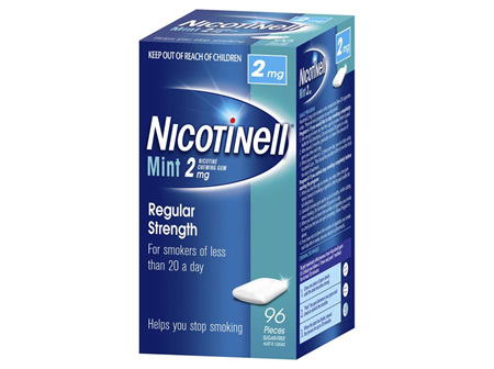 NICOTINELL GUM MINT 2MG 96