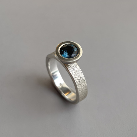 Nightdreams Sterling Silver & Topaz Cocktail Dress Ring
