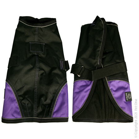 Nightwalker Waterproof Reflective Jacket - Purple/Black