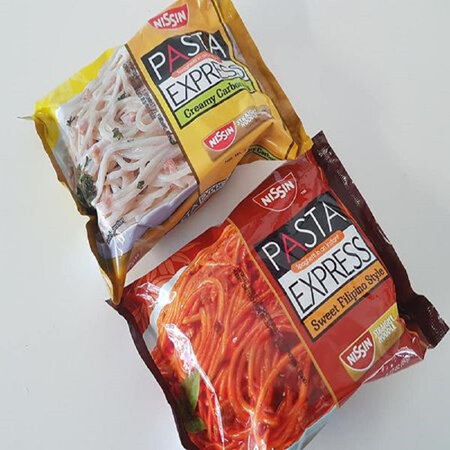 Nissin Pasta Express Spaghetti and Carbonara