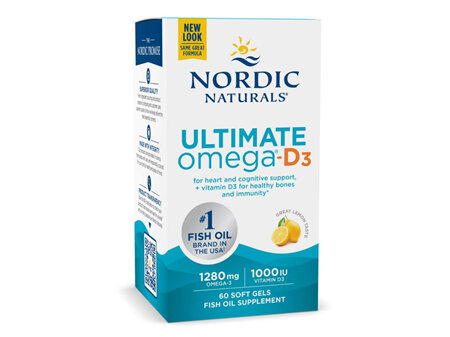 NORDIC Ult. Omega D3 Lmn 60s/gel