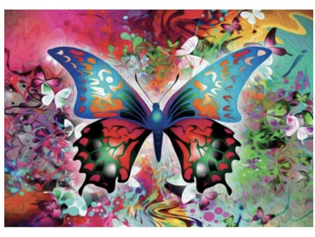 Nova 1000 Piece Jigsaw Puzzle Colourful Butterfly