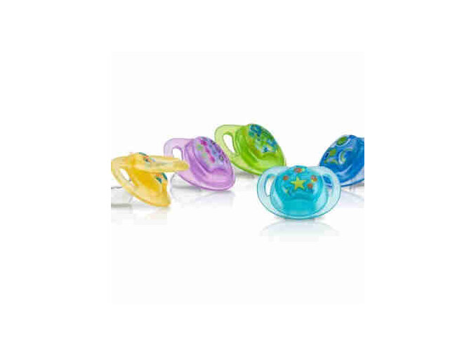 NUBY 2 PK PRIMA ORTHO PACIFIER 0-6 MTHS