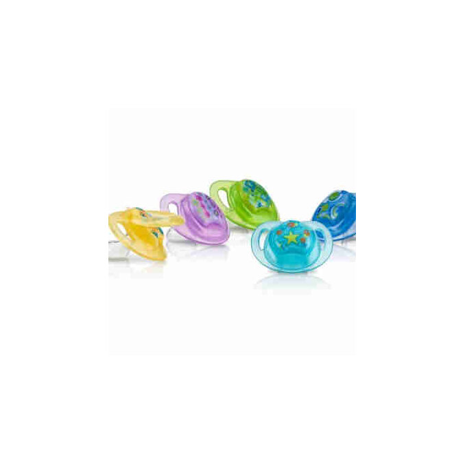 NUBY 2 PK PRIMA ORTHO PACIFIER 0-6 MTHS