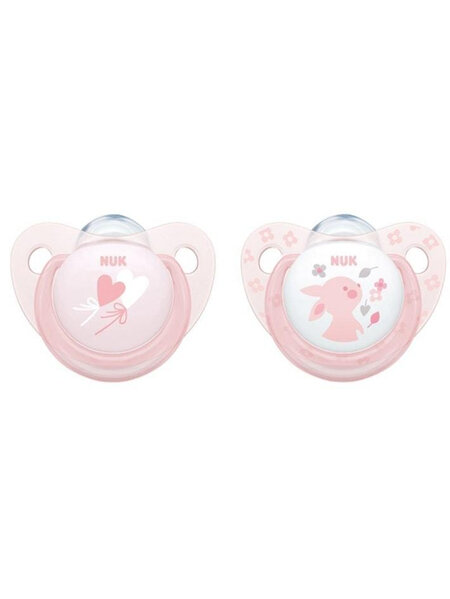 Nuk Orthodontic Silicone Soother 6-18months - 2 pk