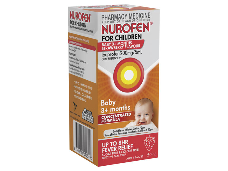 Nurofen Child 3 Months+ 4% Strawberry 50mL