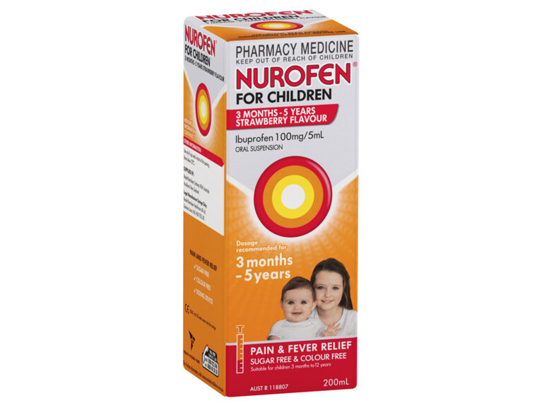 Nurofen Child 3 Months-5 Years Strawberry 200mL