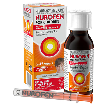 NUROFEN Child 5yr-12yr Strwb 100ml