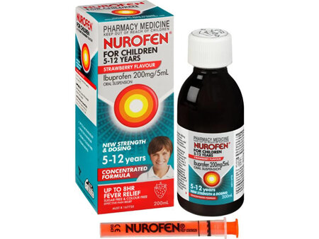 Nurofen for Children 5-12 years 200ml Strawberry