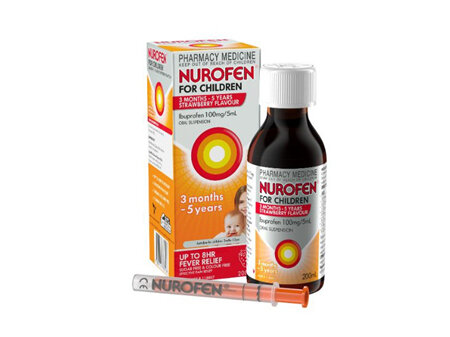 Nurofen For Children Ibuprofen 3months-5 Years Strawberry - 100ml