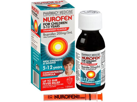 Nurofen For Children Ibuprofen 5-12 Years Strawberry - 100ml