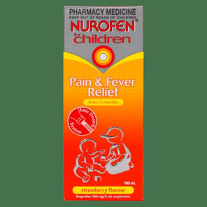 Nurofen for Children Pain and Fever Relief Strawberry 200ml