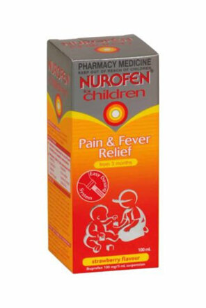Nurofen for Children Pain and Fever Relief Strawberry 100ml