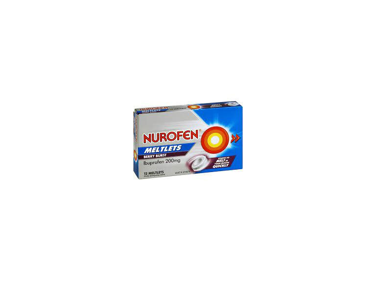 NUROFEN MELTLETS BRY BURST 200MG 12S