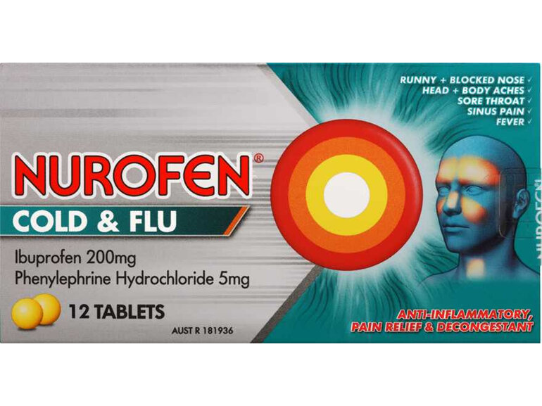 NUROFEN PE Cold & Flu Tablets 12