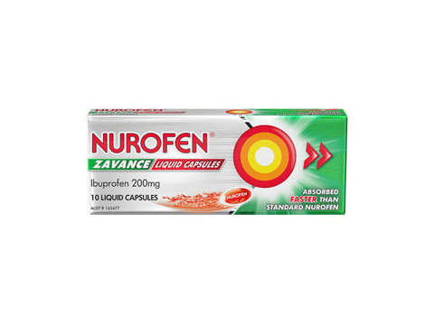 Nurofen Zavance Liquid Capsules 10 pack