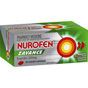 Nurofen Zavance Liquid Capsules 60 Pack
