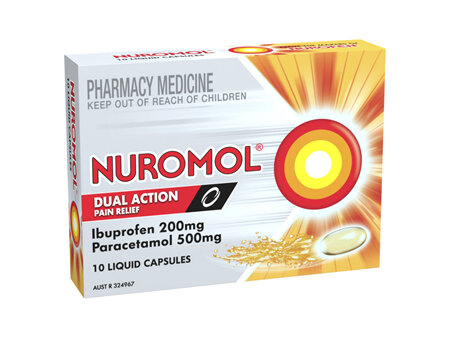 Nuromol Dual Action Liquid Cap 10