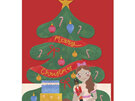 Nutcracker Ballerina & Friends Keepsake 3D Fold Out Christmas Card | Raspberry B